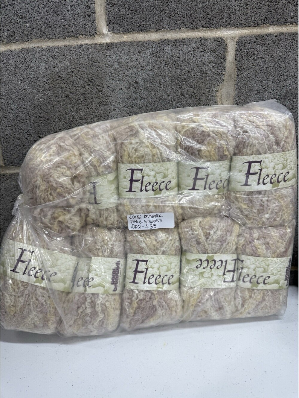 Yarns Brunswick Fleece Wool/Nylon 10 Skein Lot